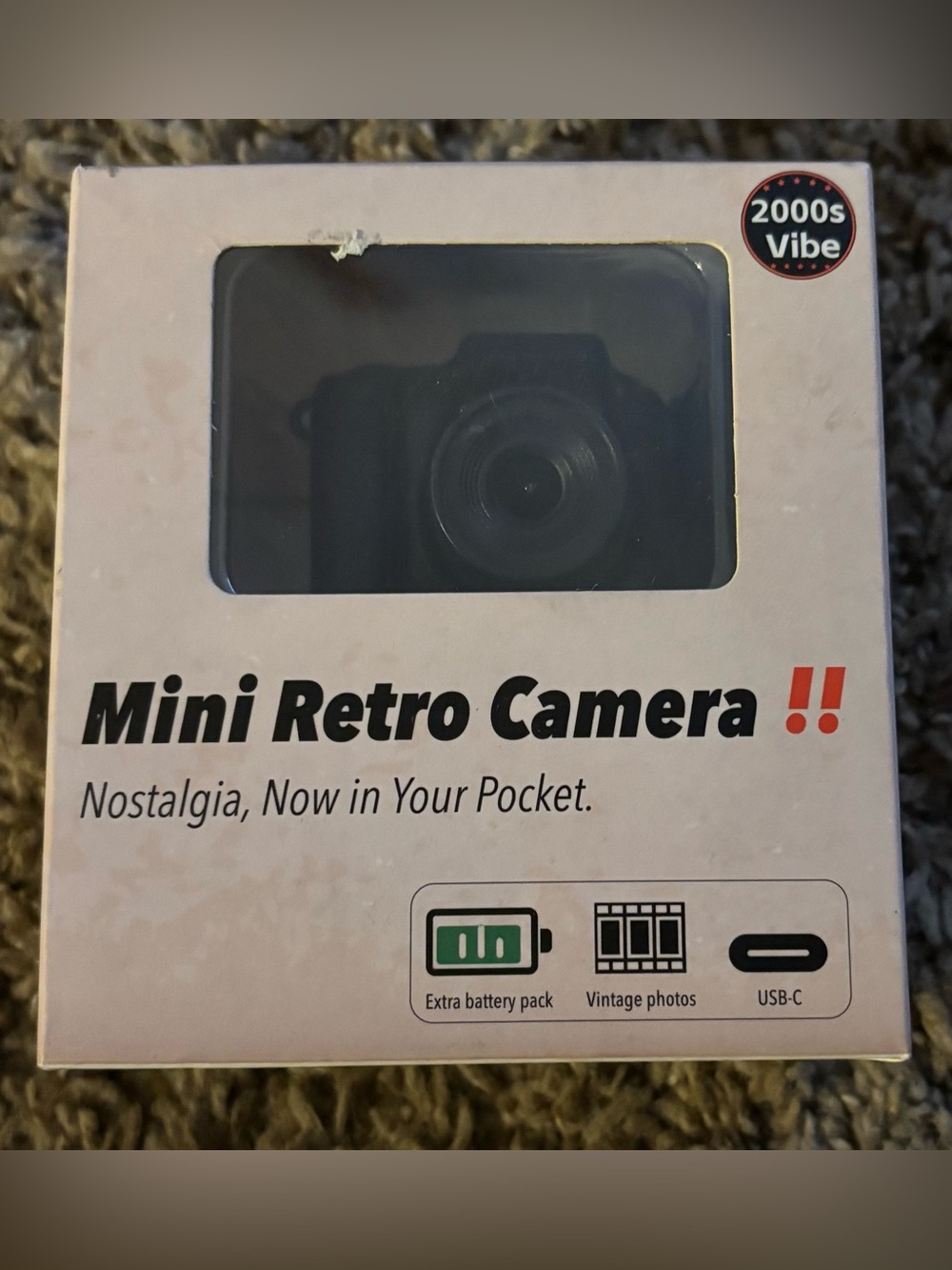 Mini Retro Camera - Black - Unknown Brand